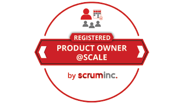 Registered Product Owner at Scale badge