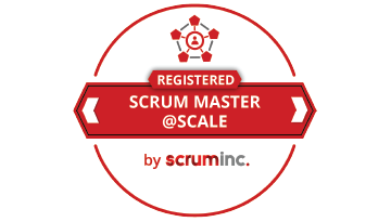 Registered Scrum Master@Scale badge